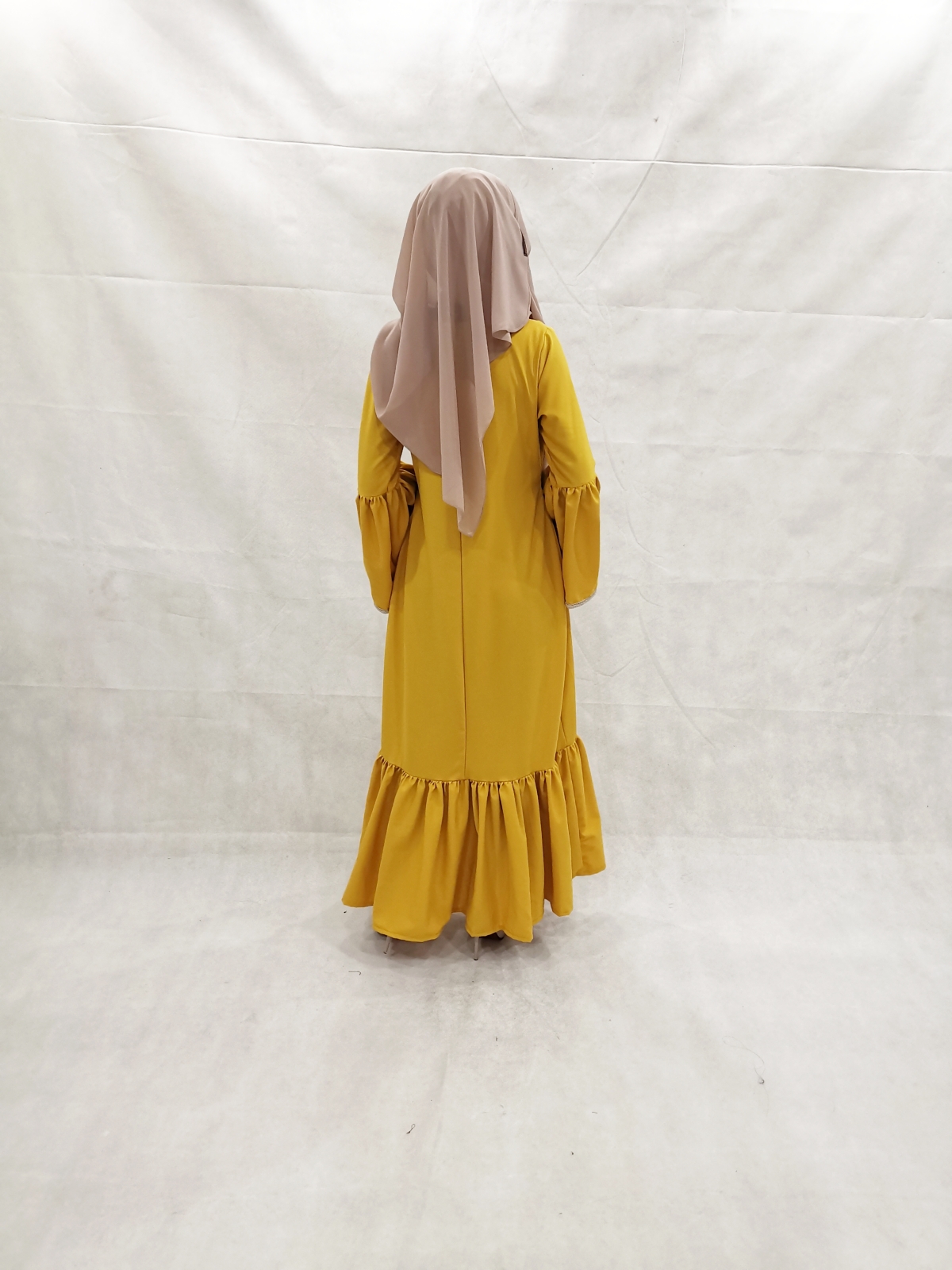 SW5206 MODERN WOMEN'S JUBAH MUSTARD
