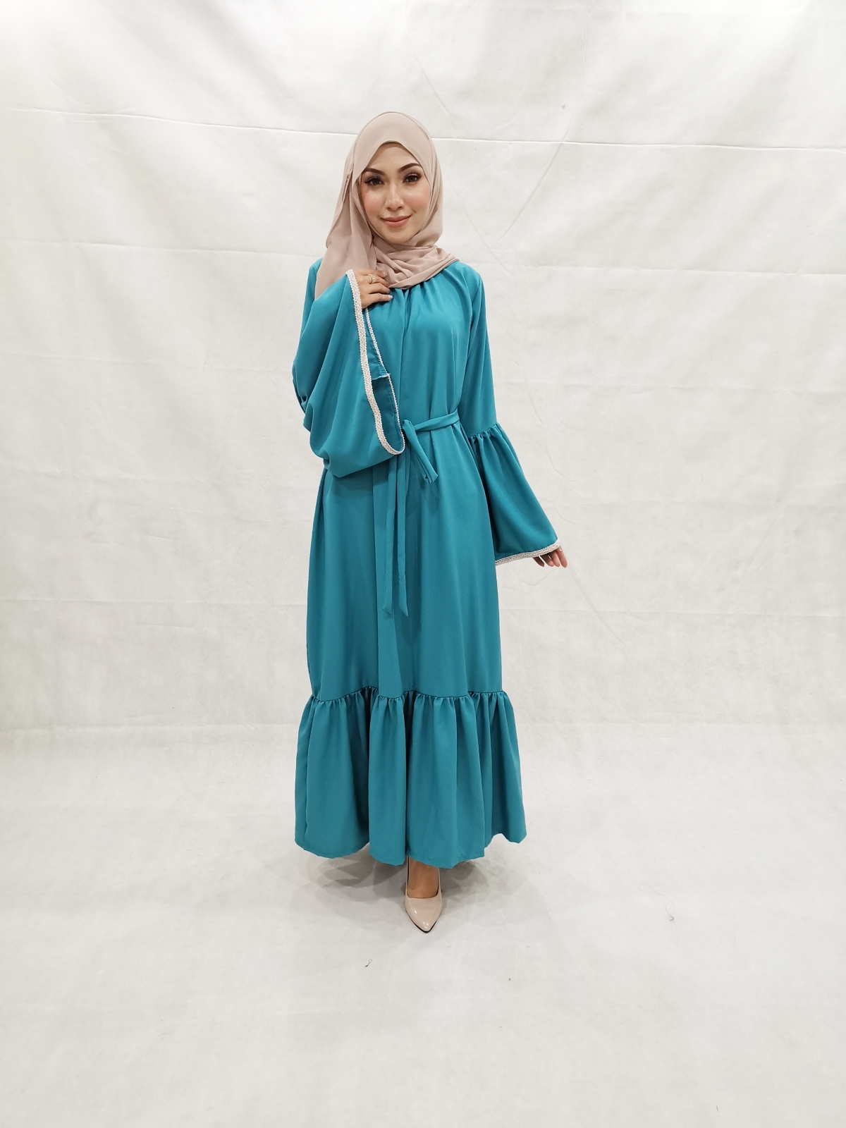 SW5206 MODERN WOMEN'S JUBAH DARK GREEN