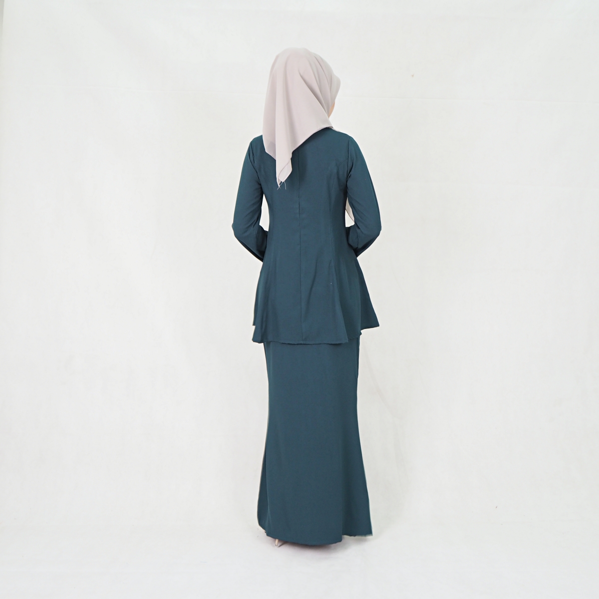 SW5214 WOMEN'S PLAIN BAJU KURUNG EMERALD GREEN