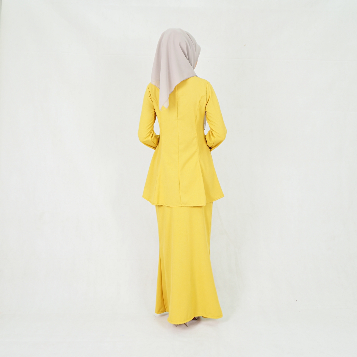 SW5214 WOMEN'S PLAIN BAJU KURUNG MUSTARD