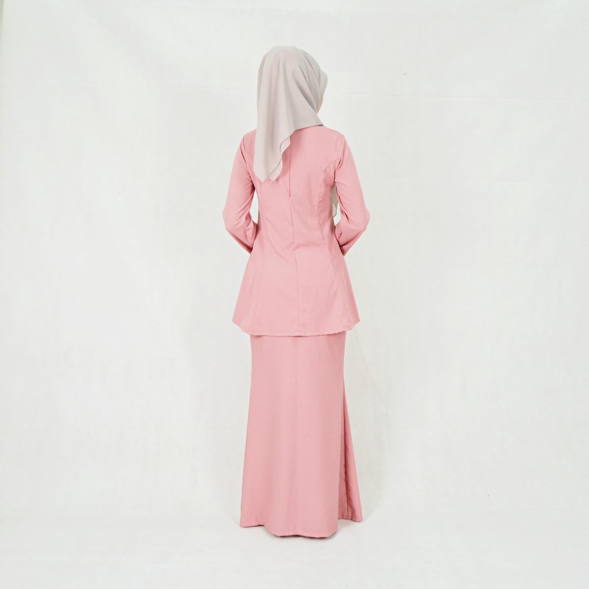 SW5214 WOMEN'S PLAIN BAJU KURUNG PINK