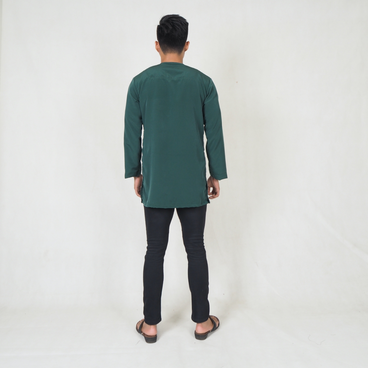SW5216 MEN FASHION KURTA EMERALD GREEN