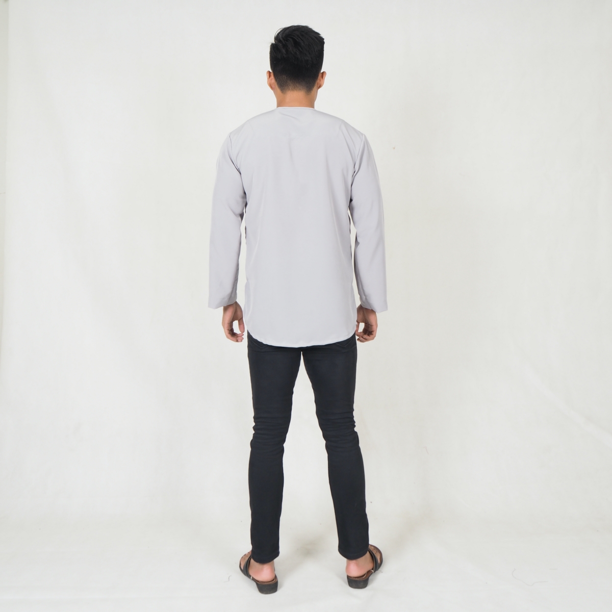 SW5216 MEN FASHION KURTA GREY