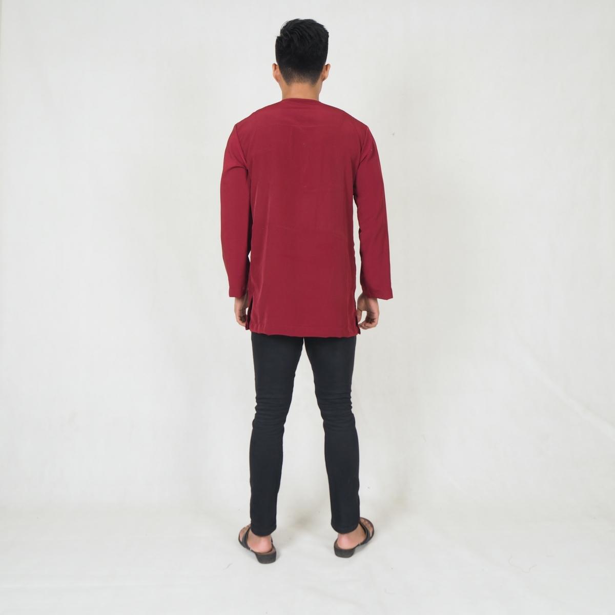 SW5216 MEN FASHION KURTA MAROON