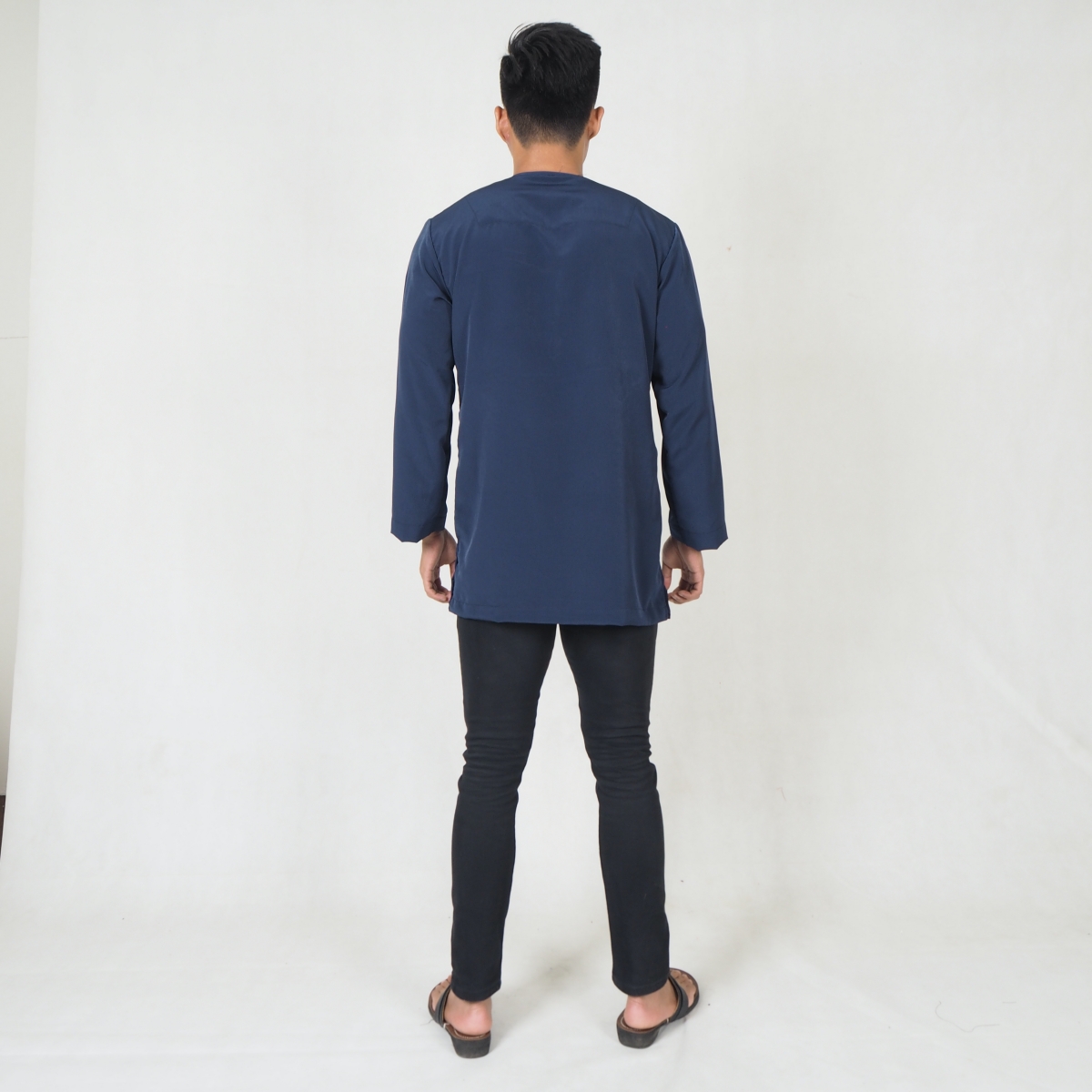 SW5216 MEN FASHION KURTA NAVY BLUE
