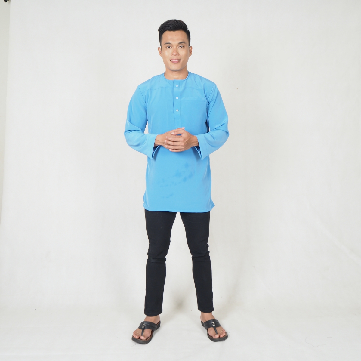 SW5216 MEN FASHION KURTA BLUE