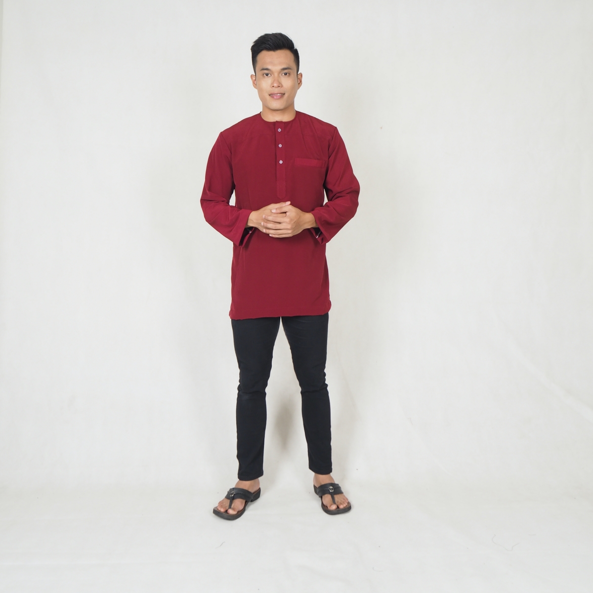 SW5216 MEN FASHION KURTA MAROON
