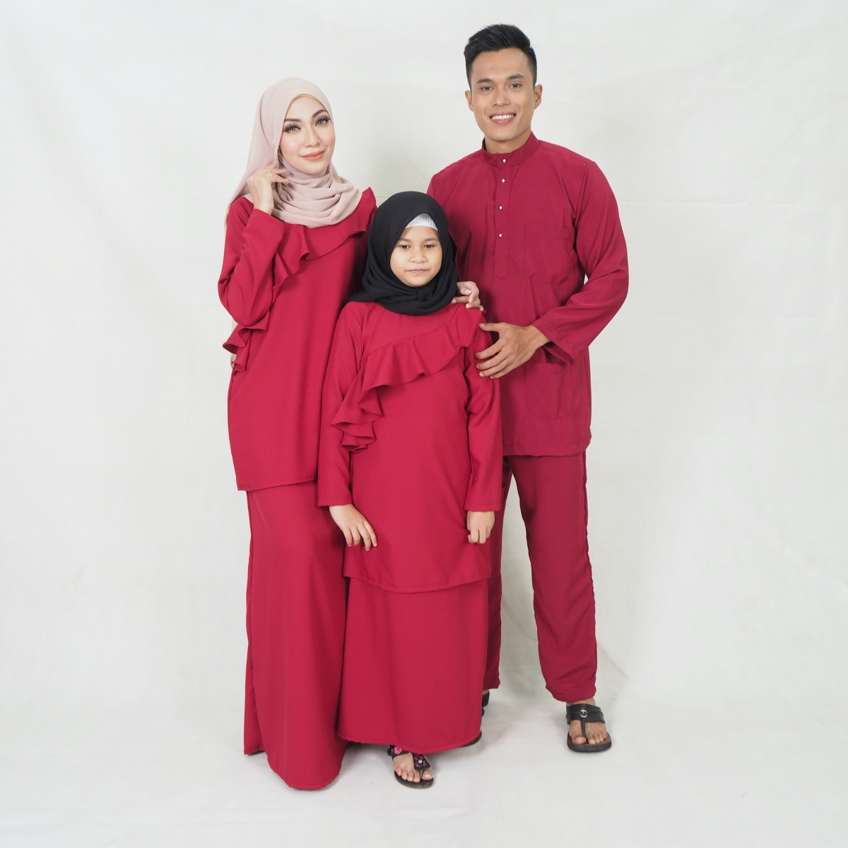 SW5218 MEN BAJU MELAYU SET MAROON