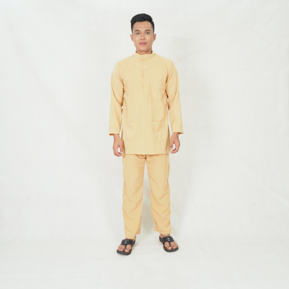 SW5218 MEN BAJU MELAYU SET BROWN