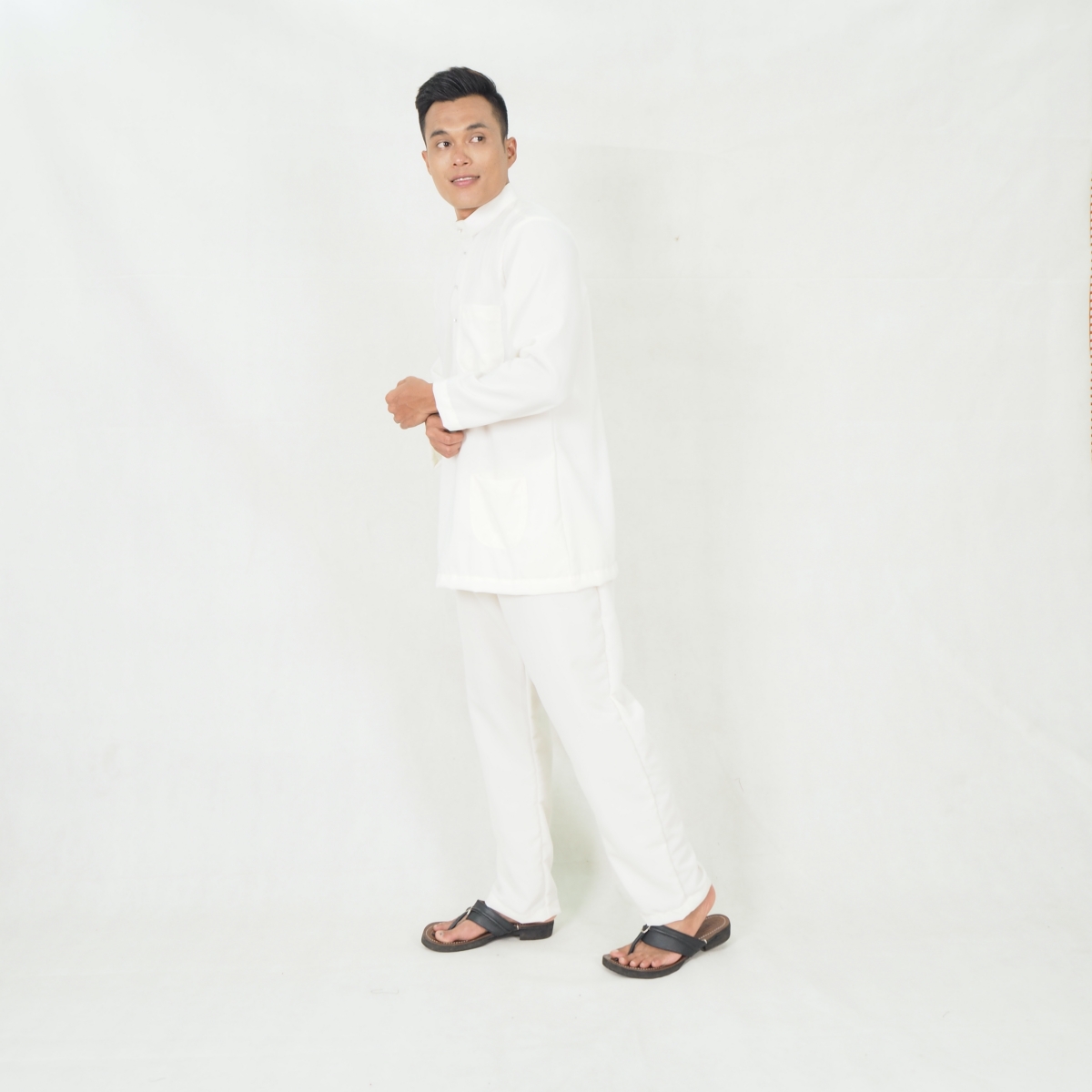 SW5218 MEN BAJU MELAYU SET CREAM