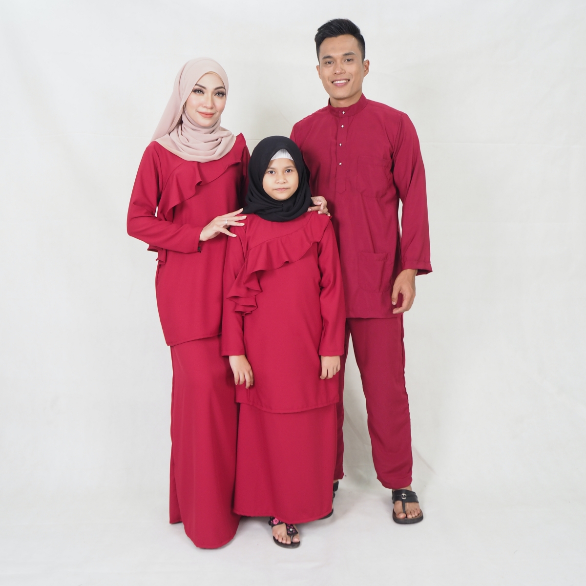 SW5218 MEN BAJU MELAYU SET MAROON