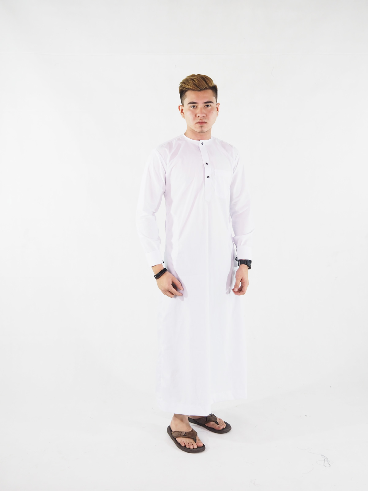 SW5221 STYLISH MEN JUBAH WHITE