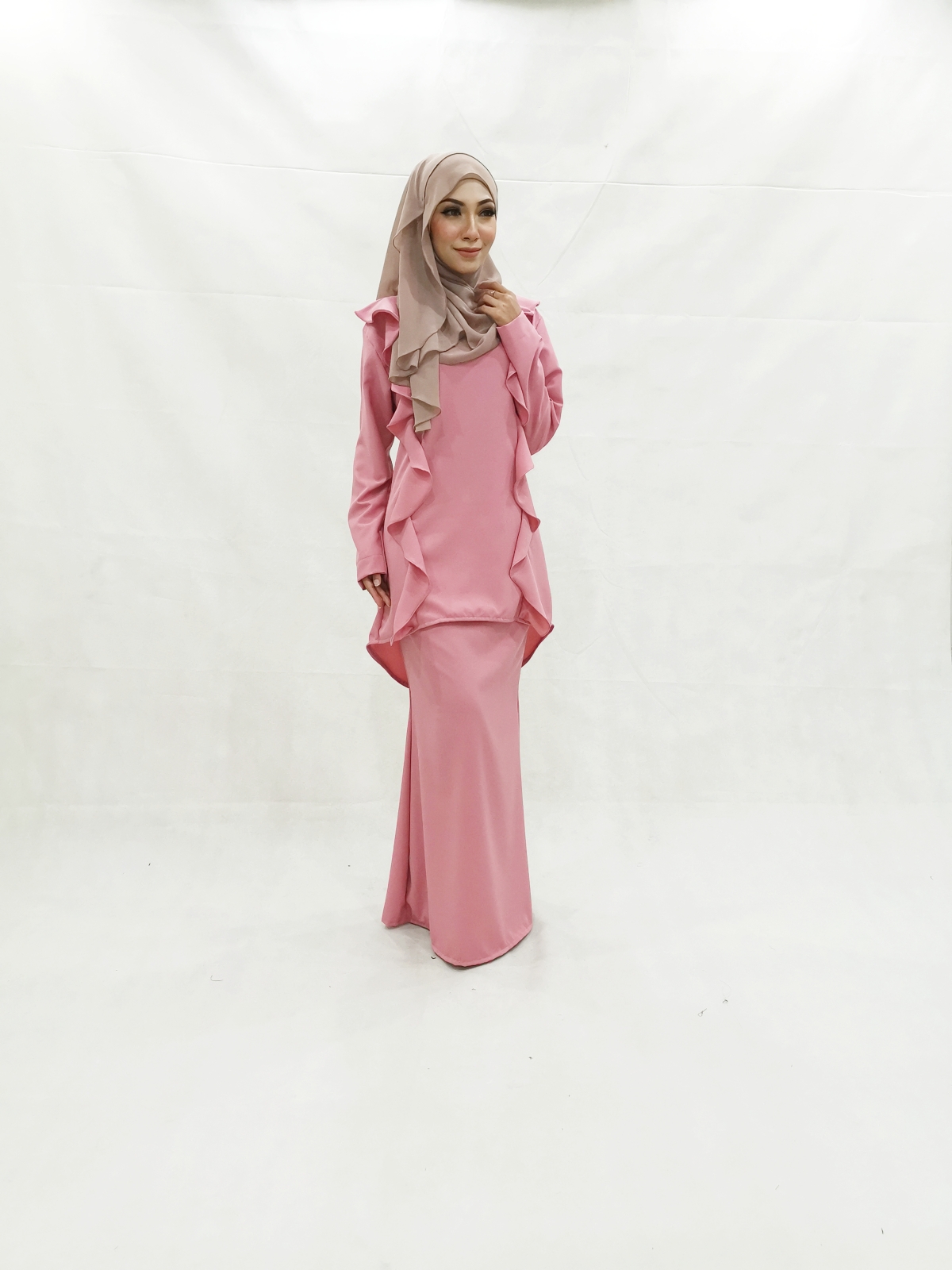 SW5224 TRENDY WOMEN'S KURUNG SET PINK