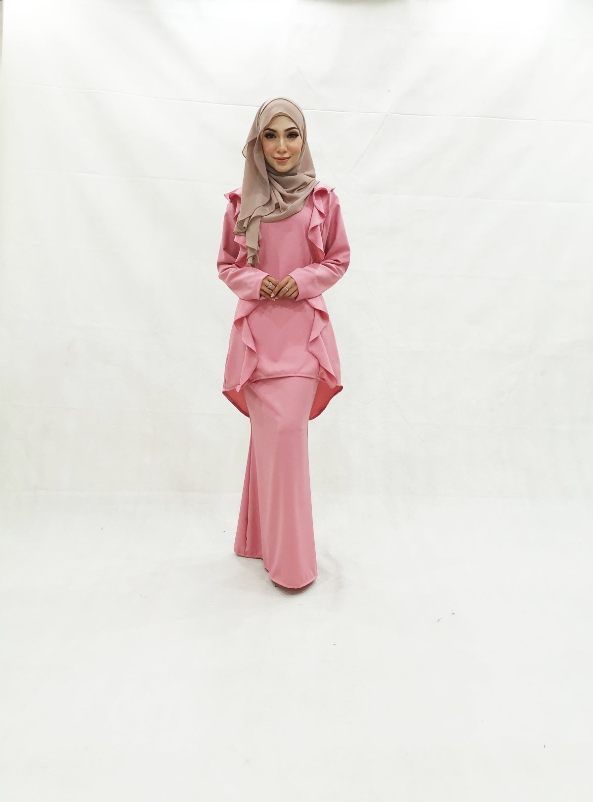 SW5224 TRENDY WOMEN'S KURUNG SET PINK