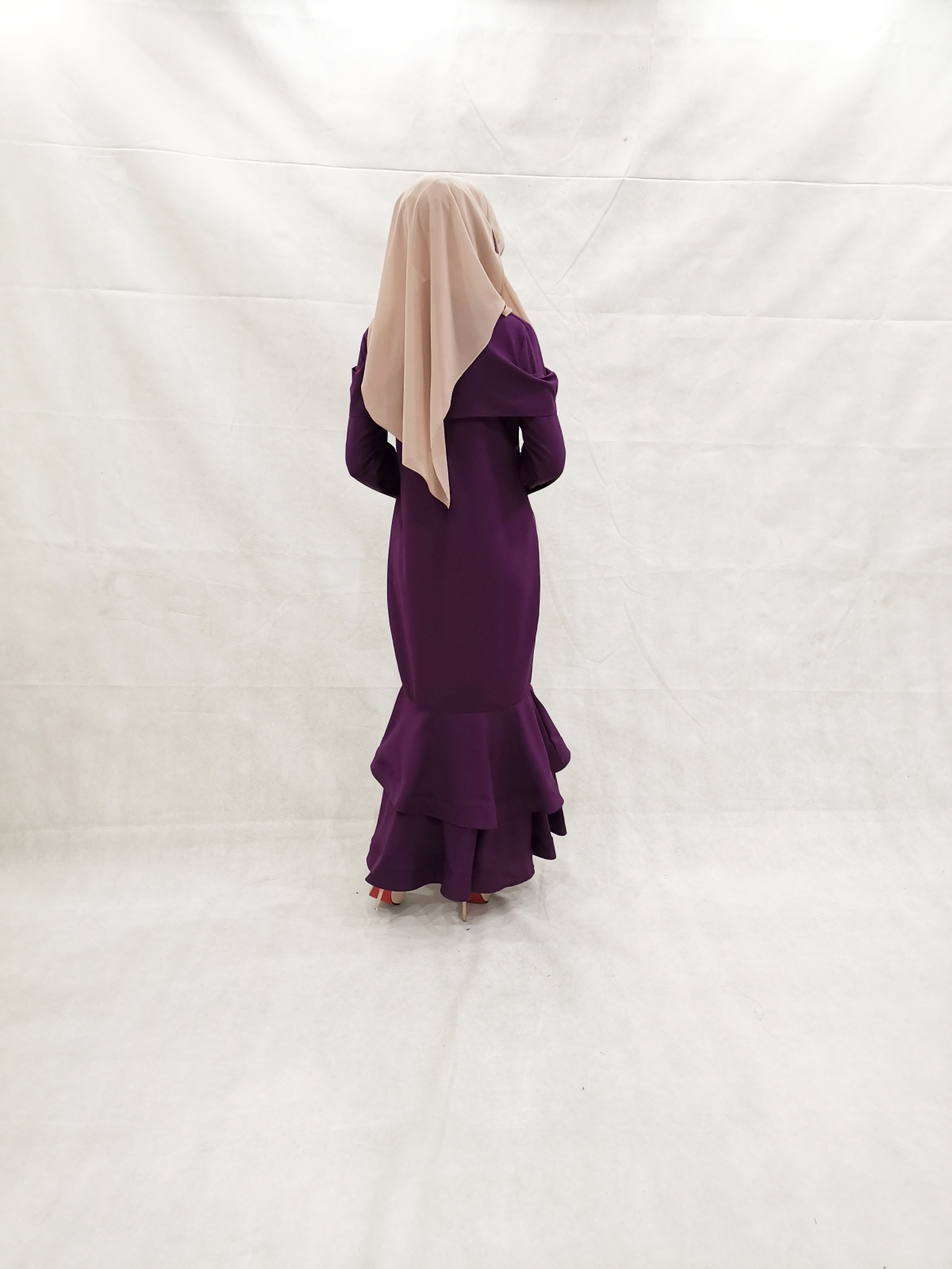 SW5226 AMEENA LAYER DRESS PURPLE