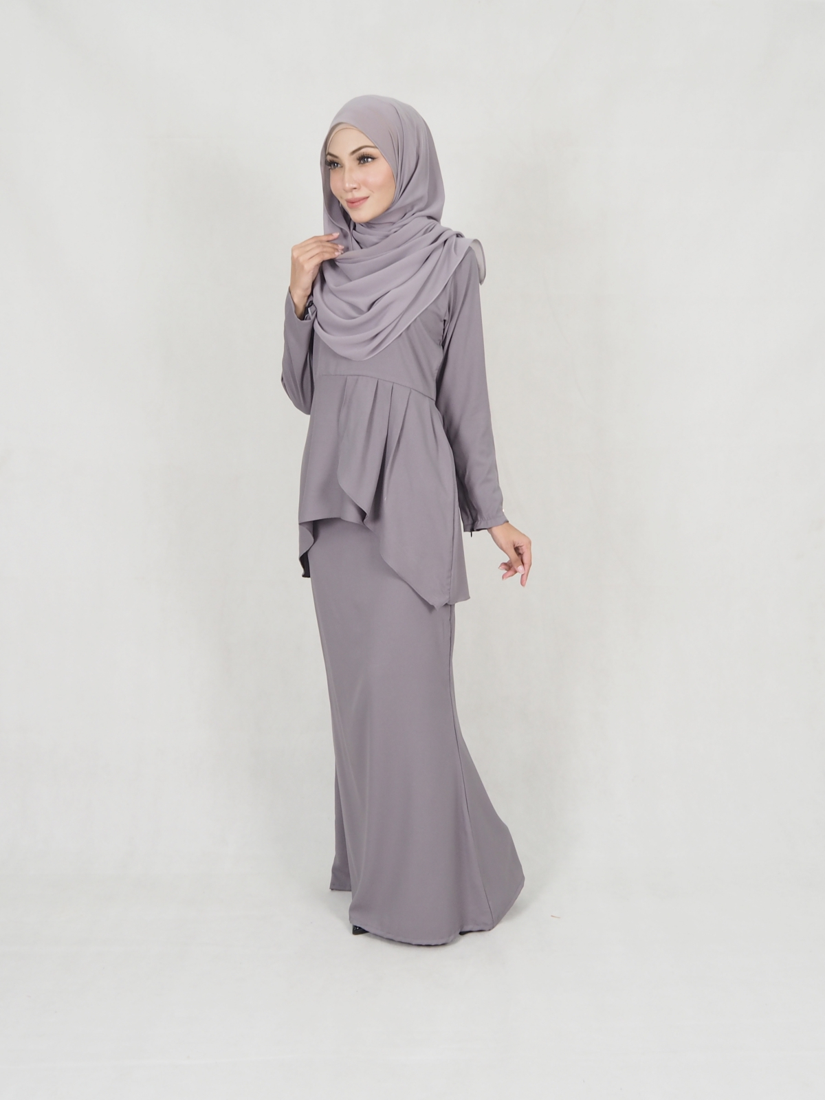 SW5239 BASIC MODERN KURUNG GREY