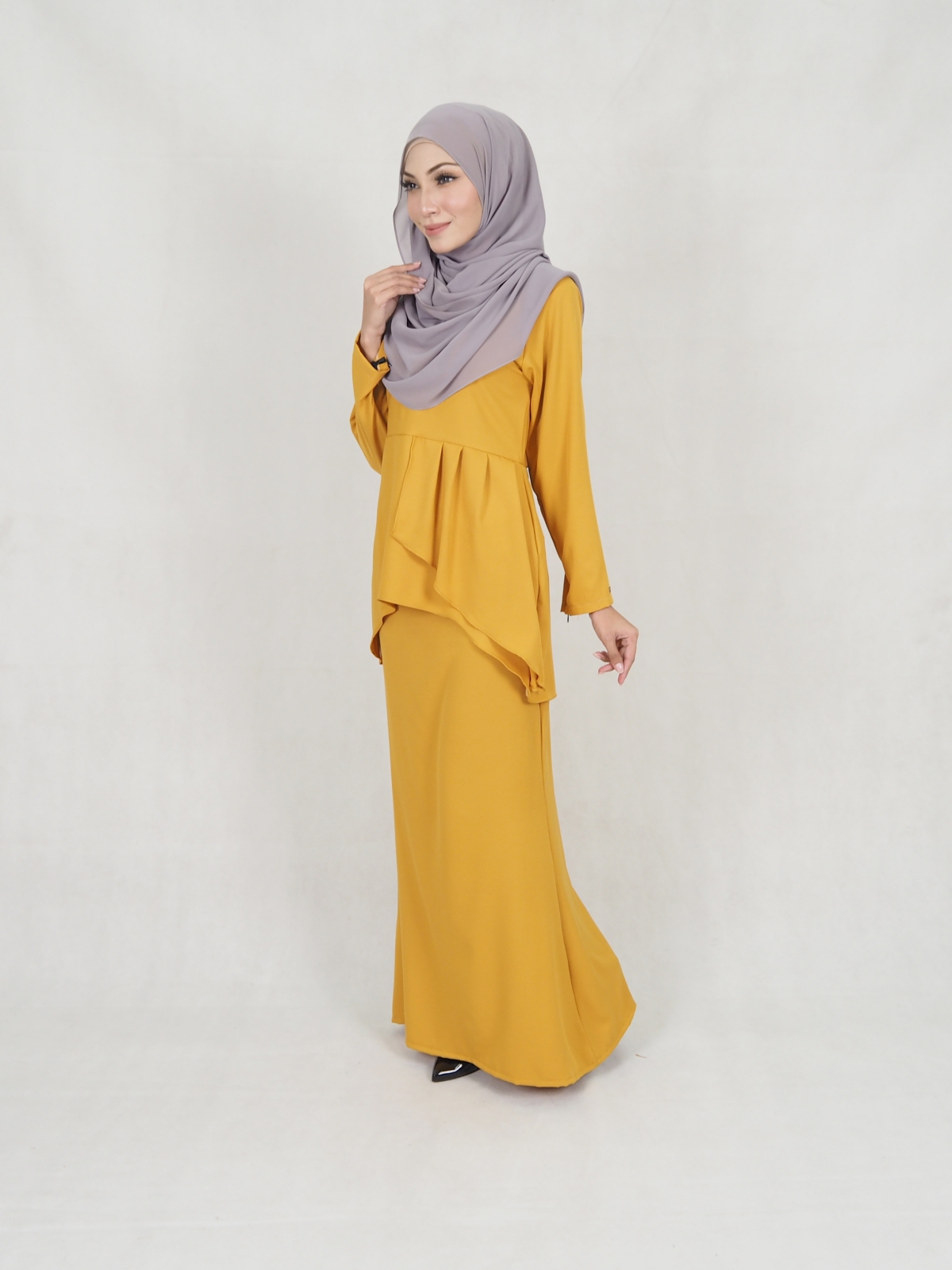 SW5239 BASIC MODERN KURUNG MUSTARD