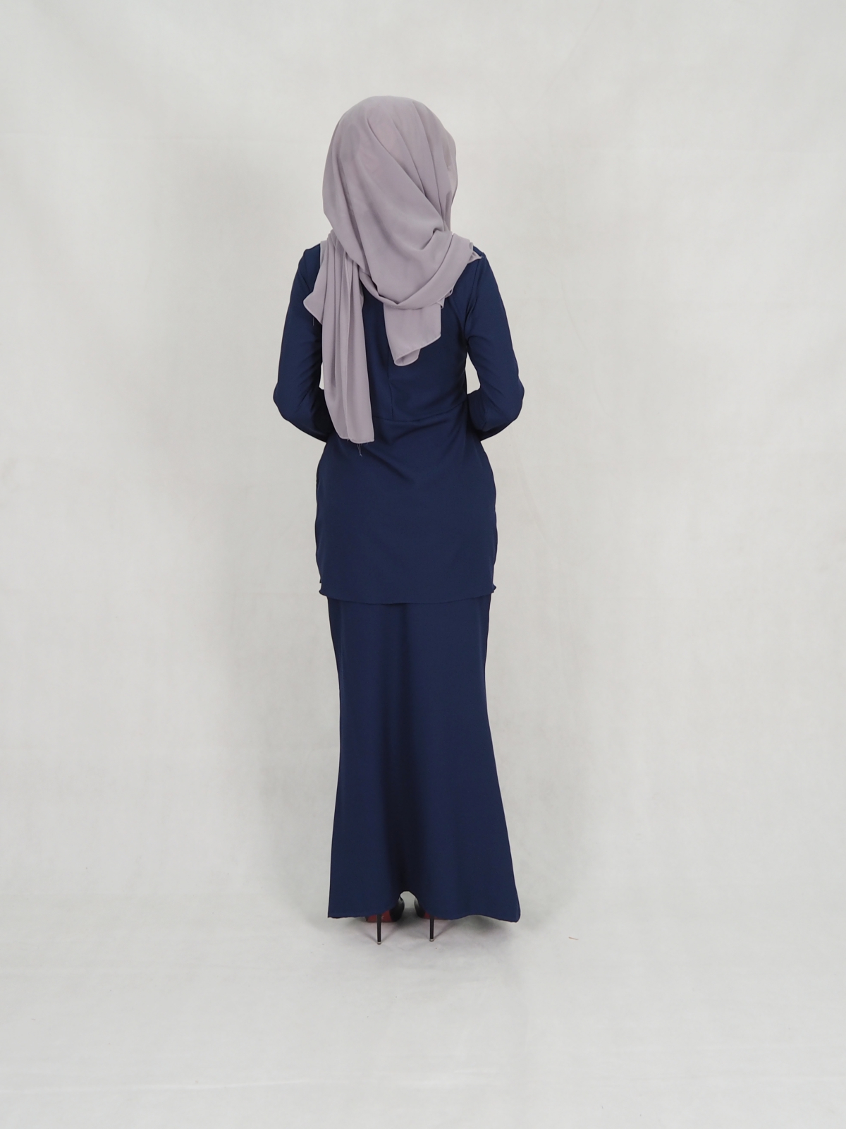 SW5239 BASIC MODERN KURUNG NAVY BLUE