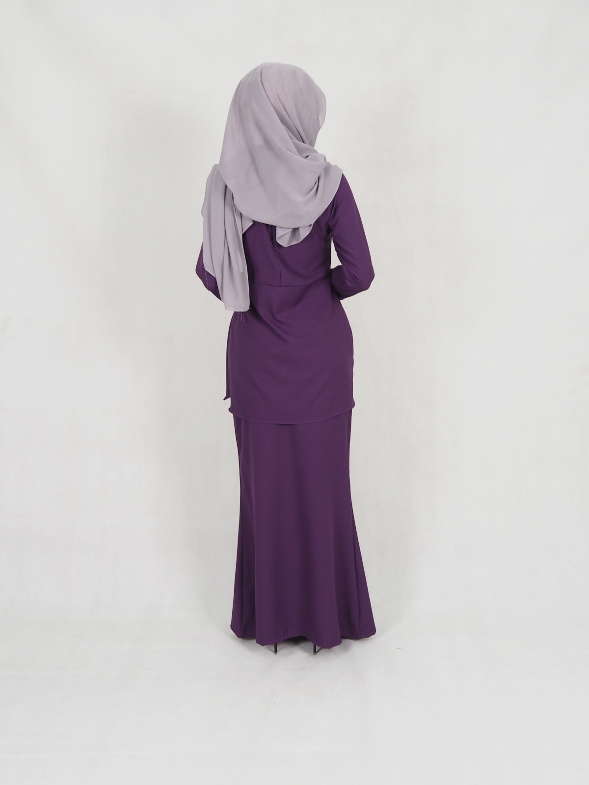 SW5239 BASIC MODERN KURUNG PURPLE