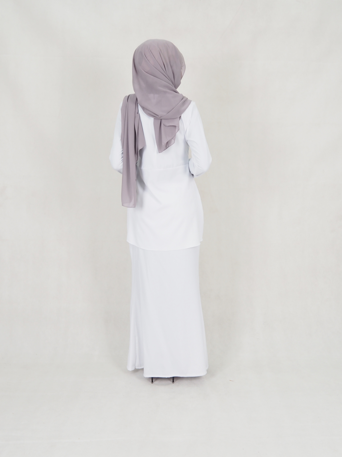 SW5239 BASIC MODERN KURUNG WHITE