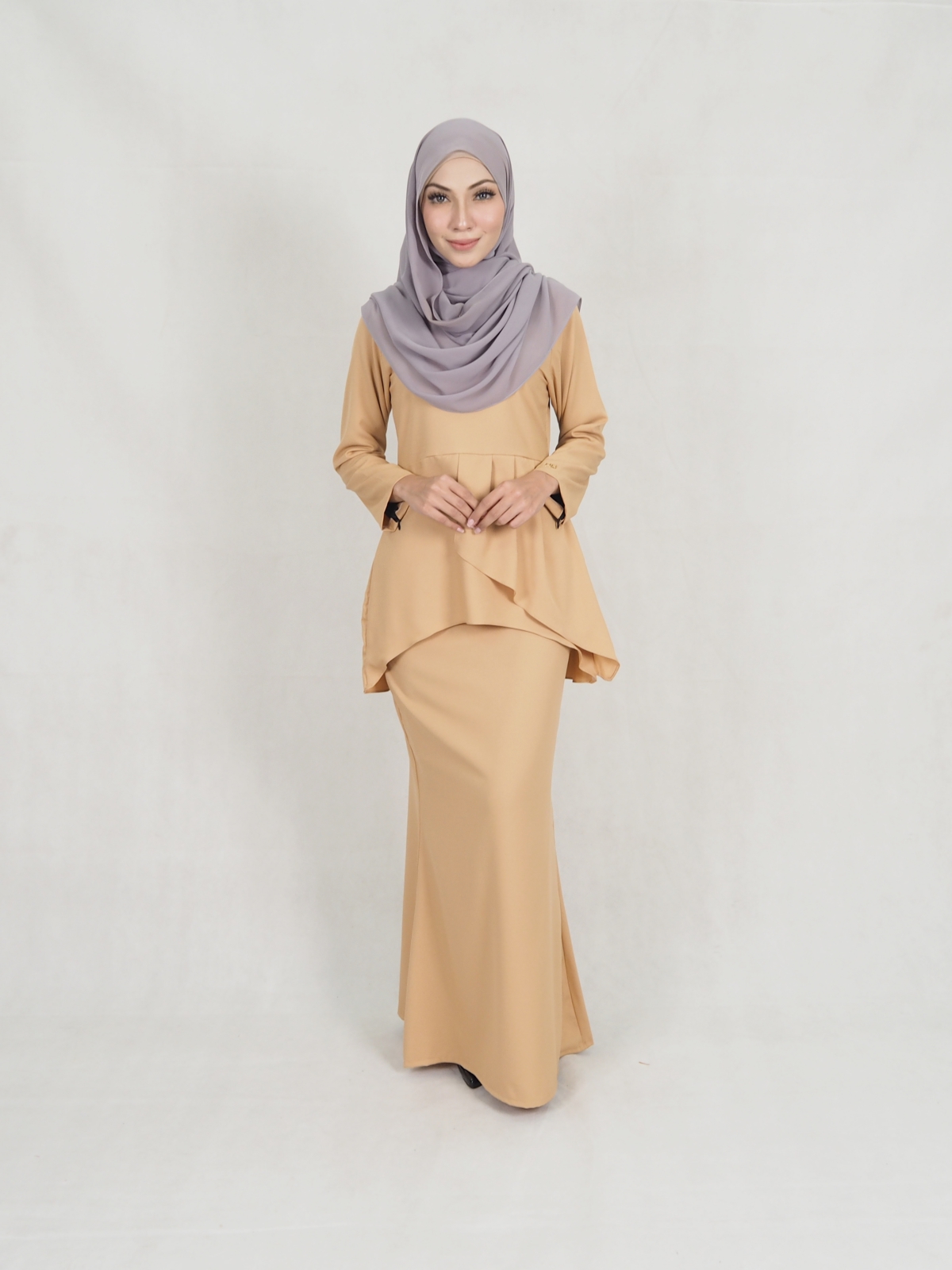 SW5239 BASIC MODERN KURUNG BROWN