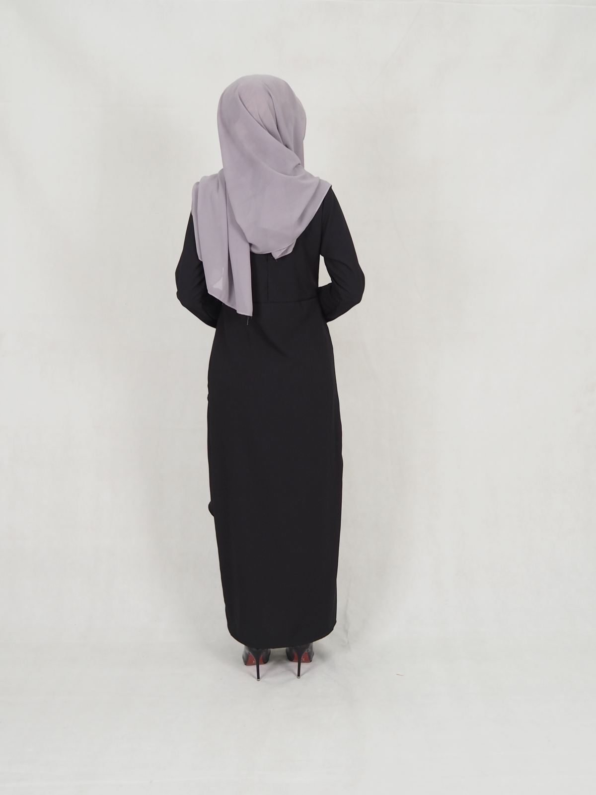 SW5242 MODERN LAYER JUBAH BLACK