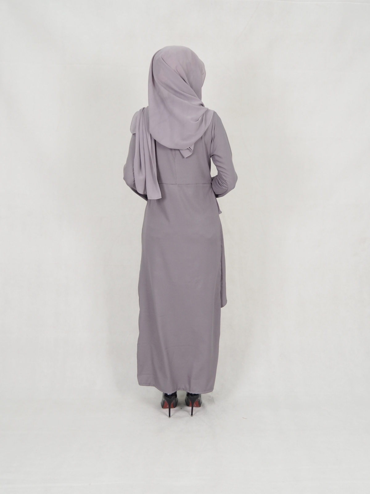 SW5242 MODERN LAYER JUBAH GREY