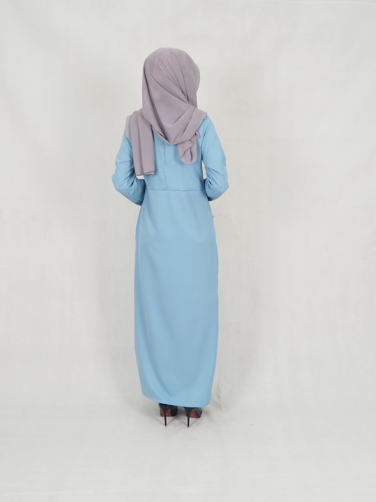 SW5242 MODERN LAYER JUBAH LIGHT BLUE