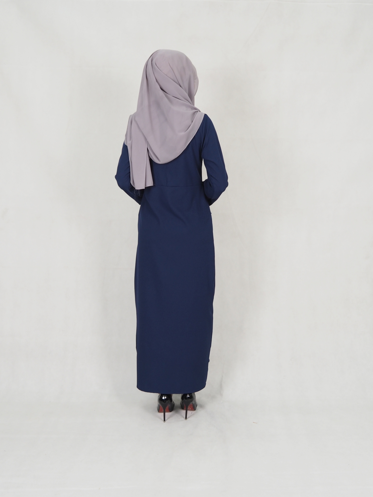 SW5242 MODERN LAYER JUBAH NAVY BLUE