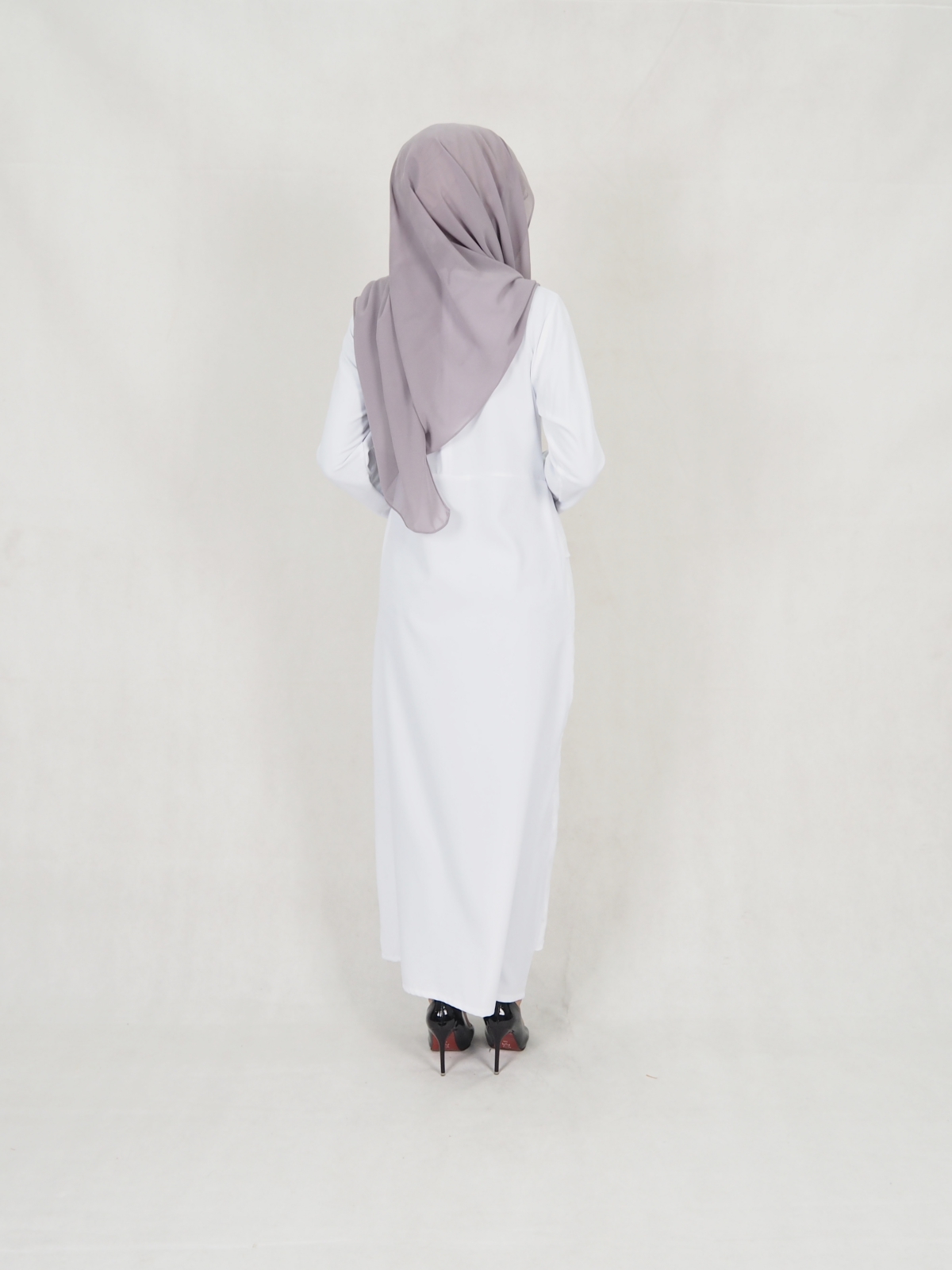 SW5242 MODERN LAYER JUBAH WHITE
