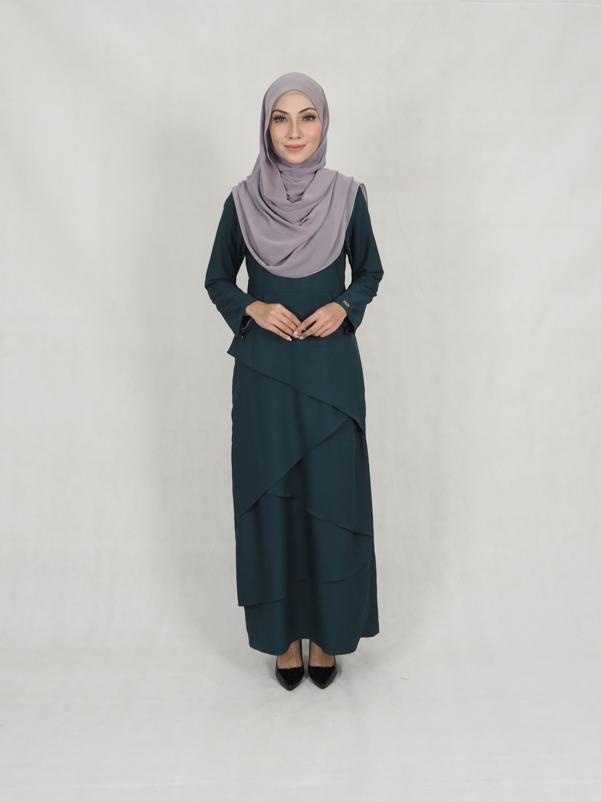 SW5242 MODERN LAYER JUBAH EMERALD GREEN