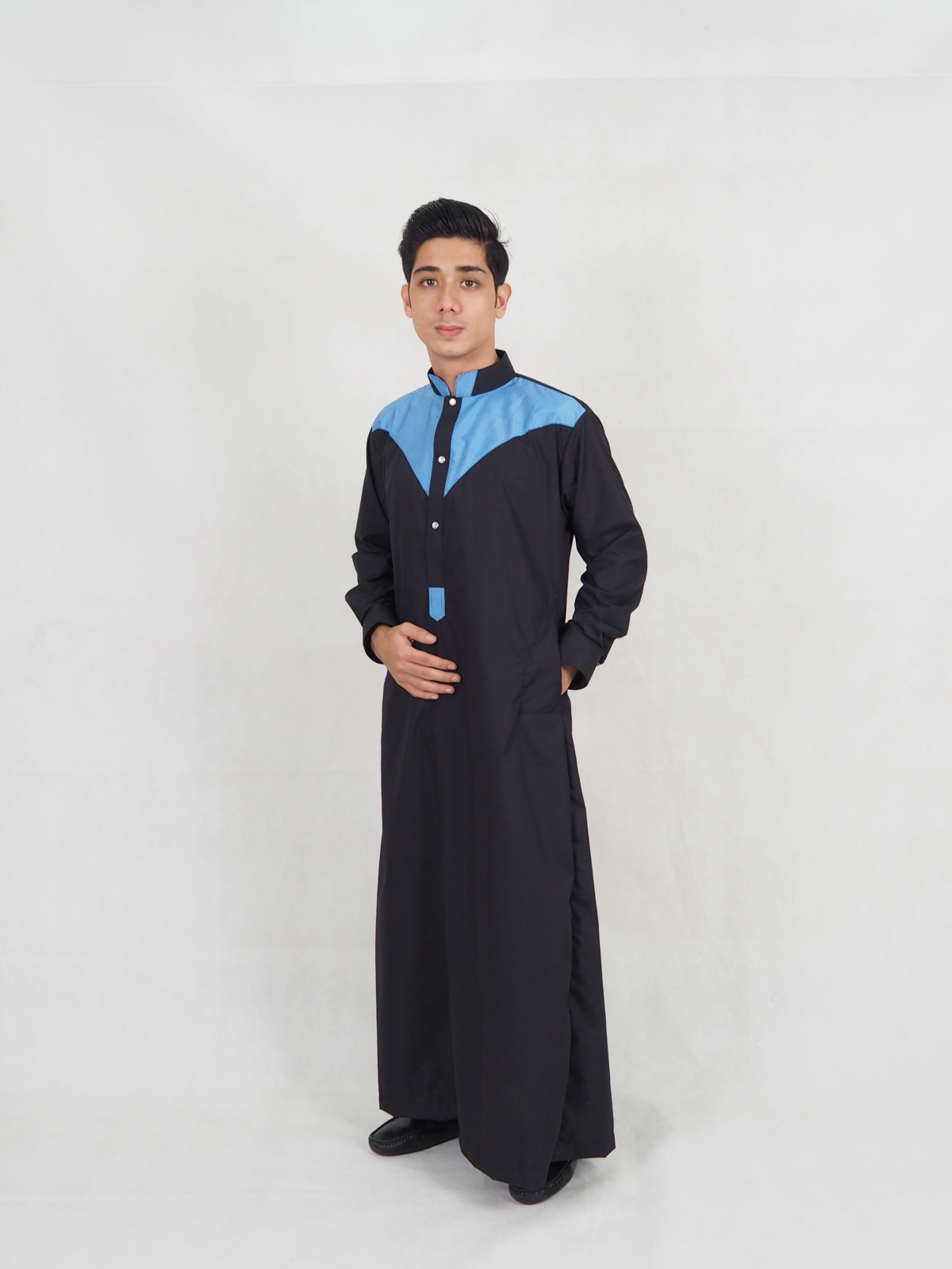 SW5244 REEZ MODERN MEN JUBAH  BLACK