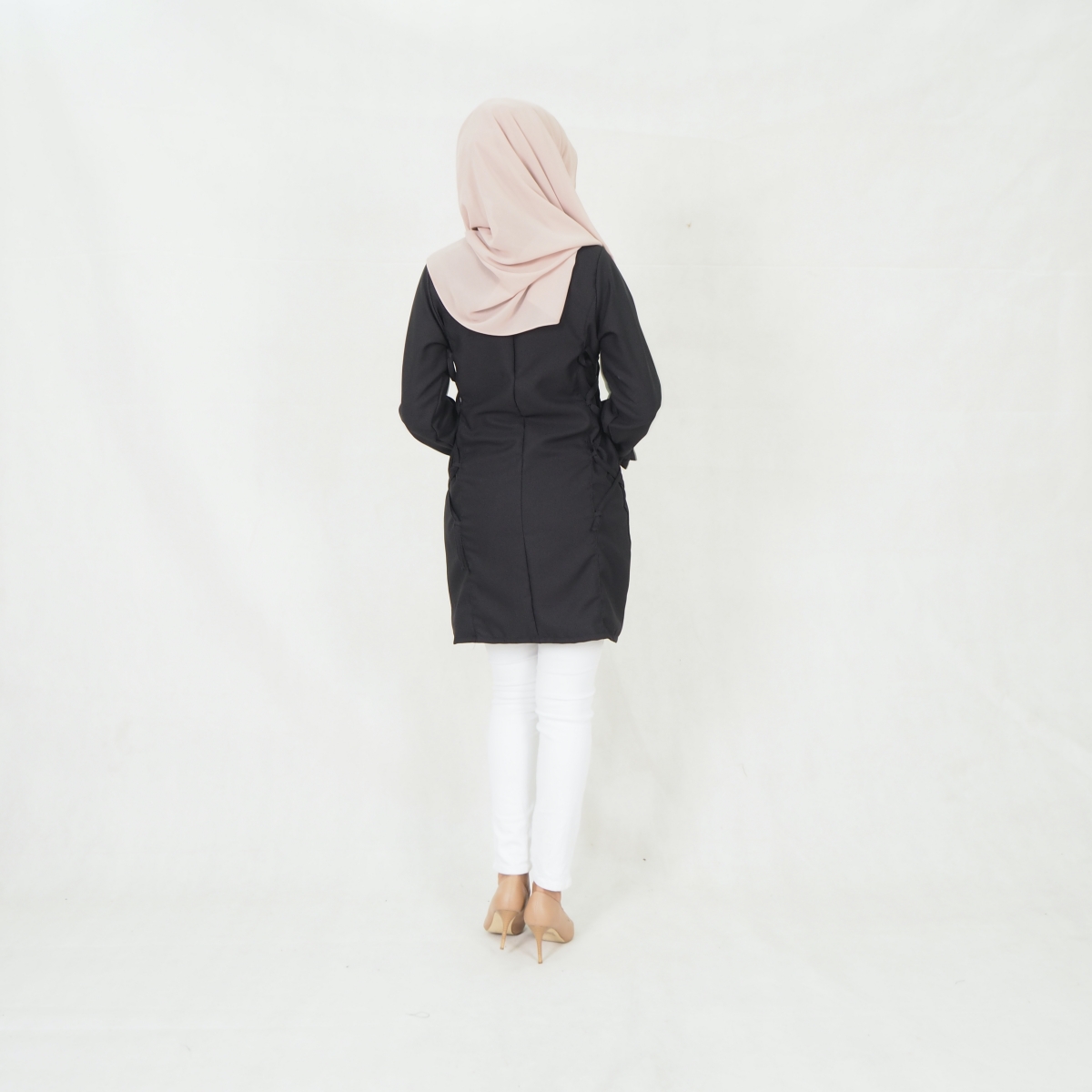 SW5297 WOMEN'S FASHION BLOUSE BLACK