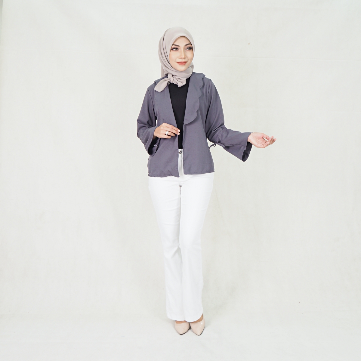 SW5301 BASIC CARDIGAN GREY