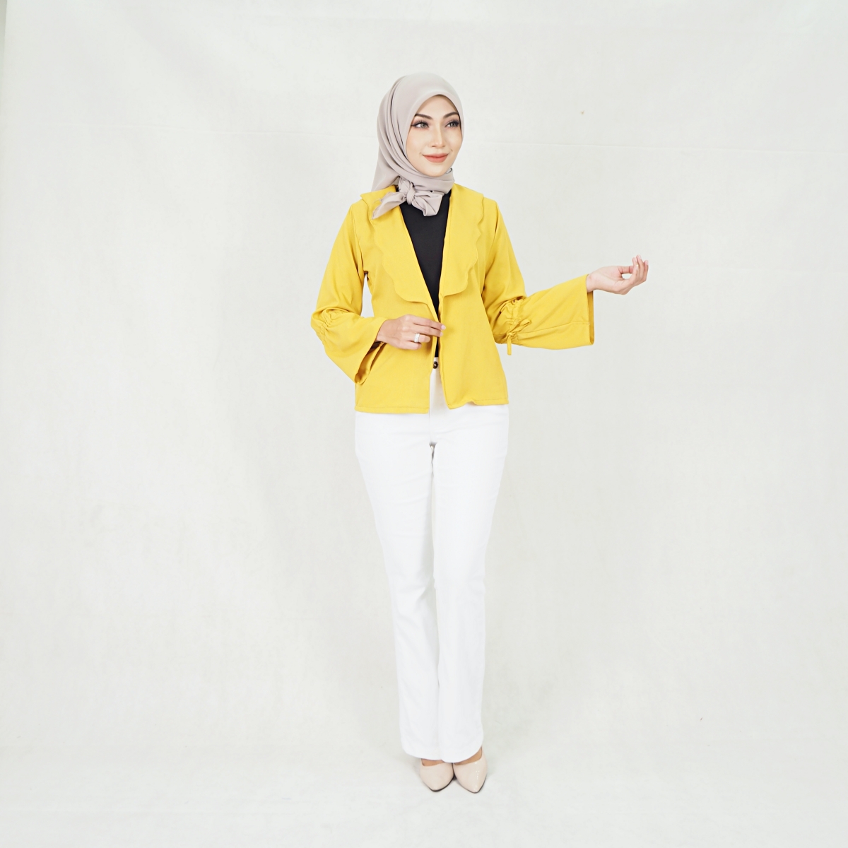 SW5301 BASIC CARDIGAN MUSTARD
