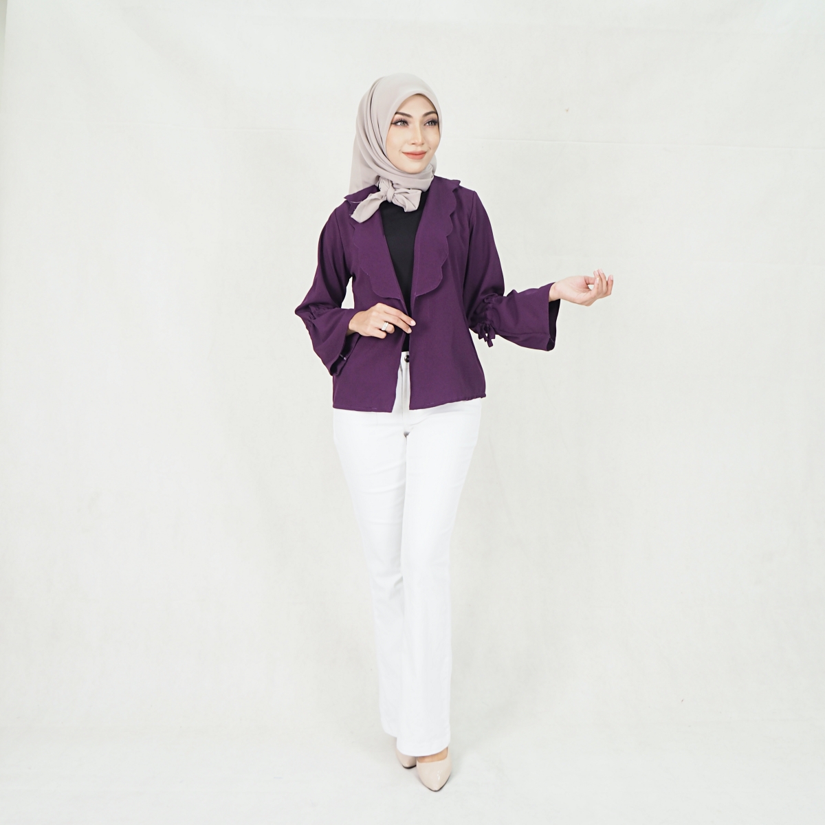 SW5301 BASIC CARDIGAN PURPLE