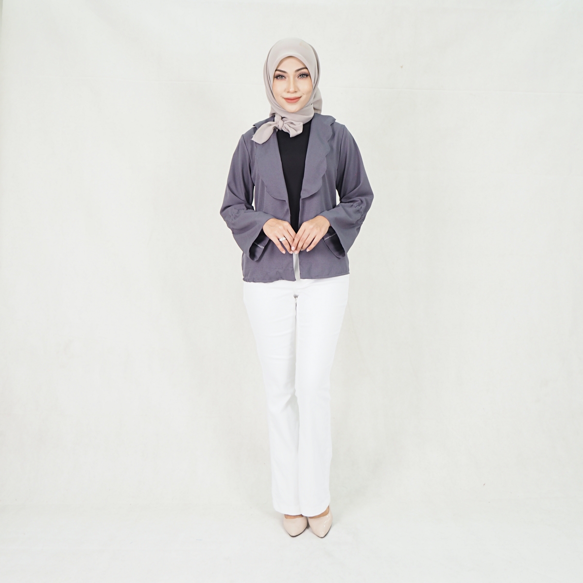 SW5301 BASIC CARDIGAN GREY