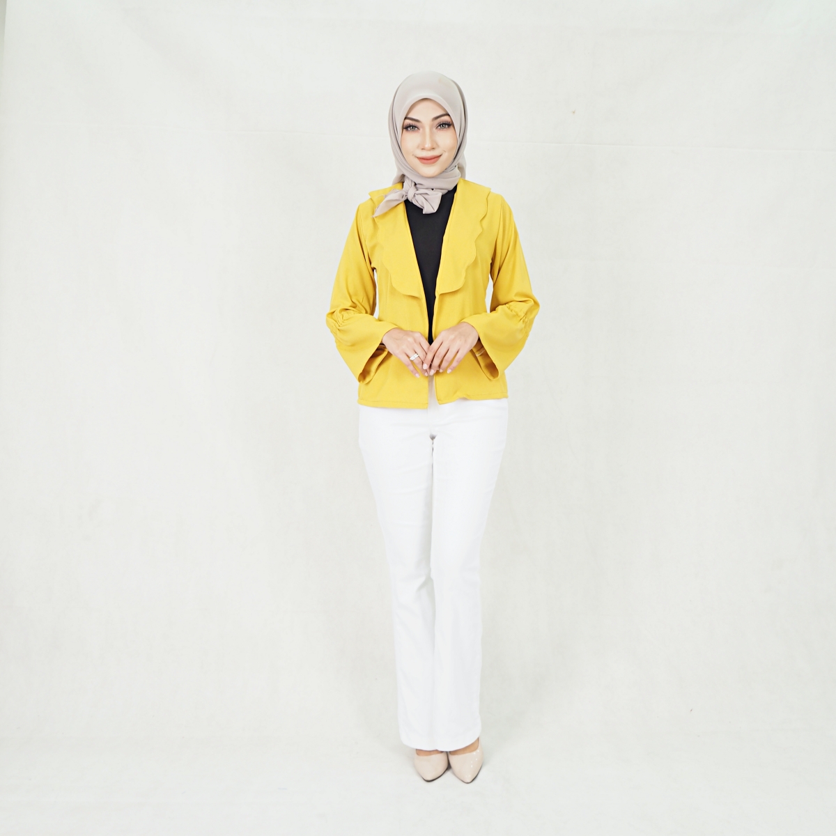 SW5301 BASIC CARDIGAN MUSTARD
