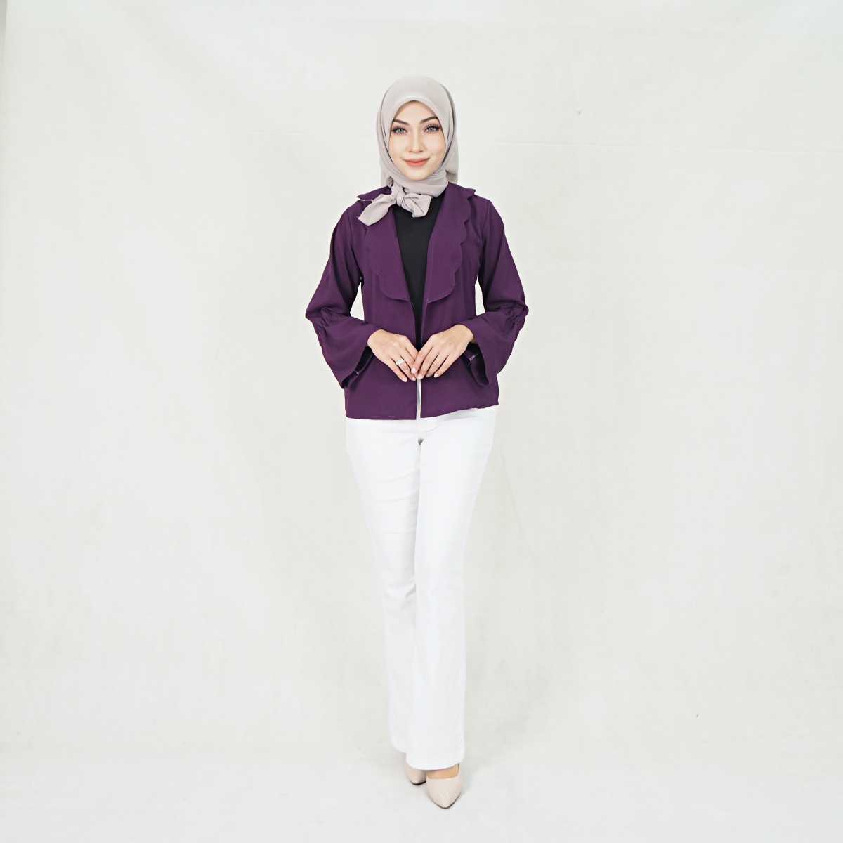 SW5301 BASIC CARDIGAN PURPLE
