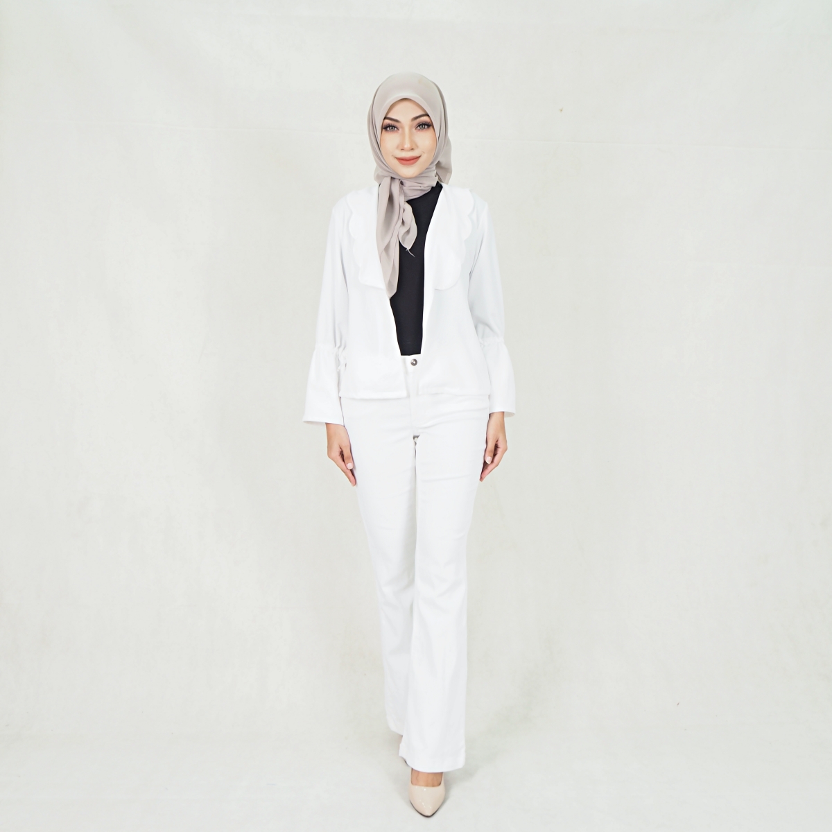 SW5301 BASIC CARDIGAN WHITE