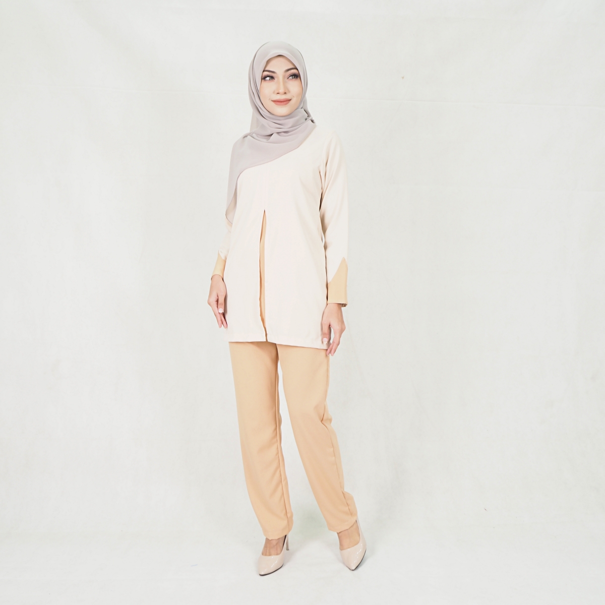 SW5302 JASMINE BLOUSE + PANTS SET CREAM