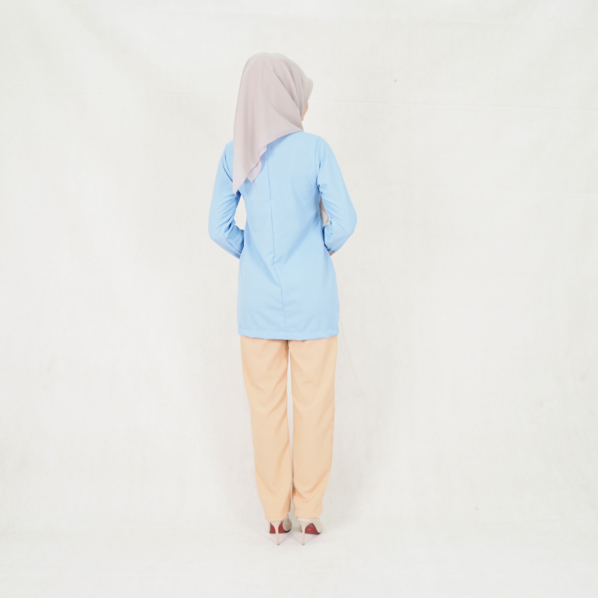 SW5302 JASMINE BLOUSE + PANTS SET BLUE