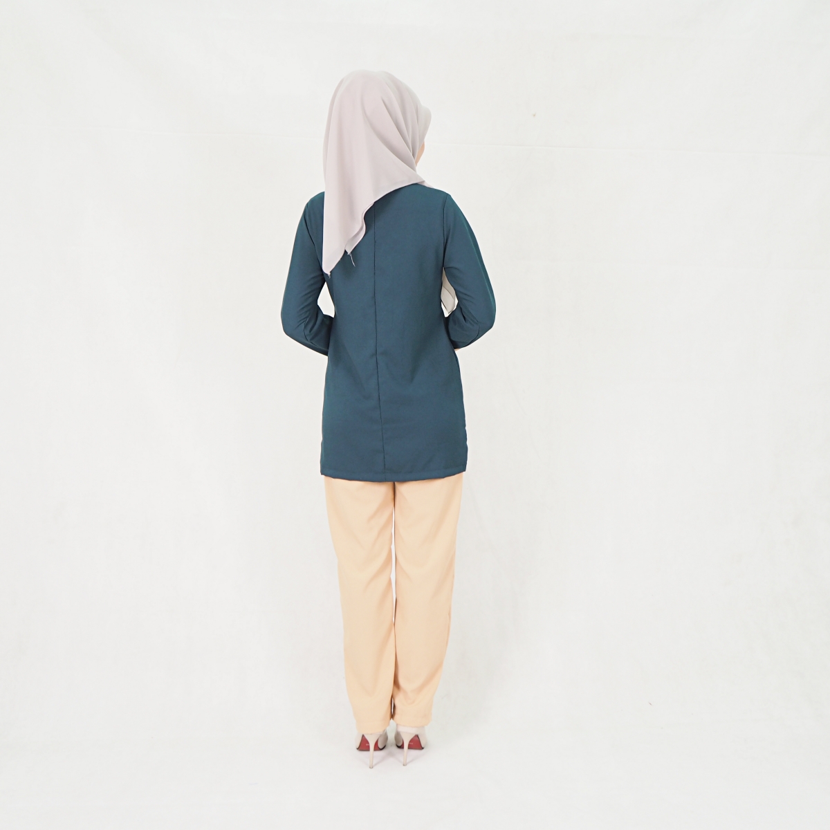 SW5302 JASMINE BLOUSE + PANTS SET EMERALD GREEN