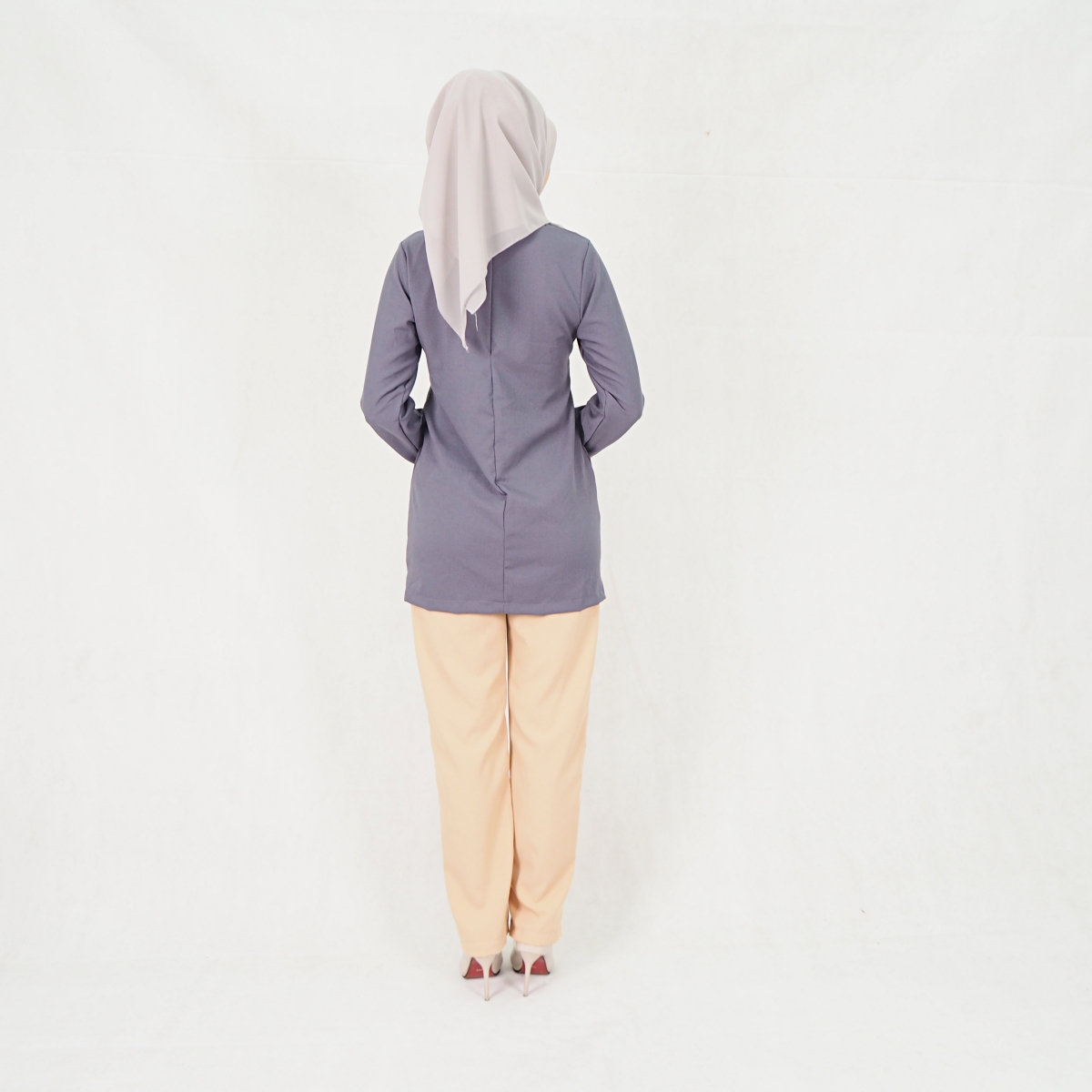 SW5302 JASMINE BLOUSE + PANTS SET GREY