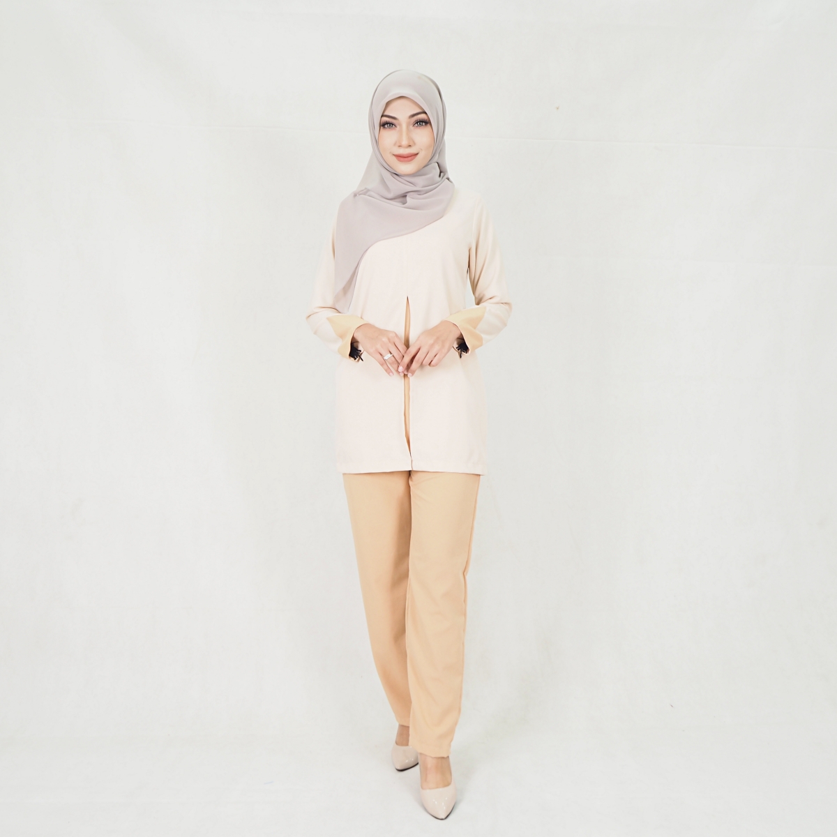 SW5302 JASMINE BLOUSE + PANTS SET CREAM