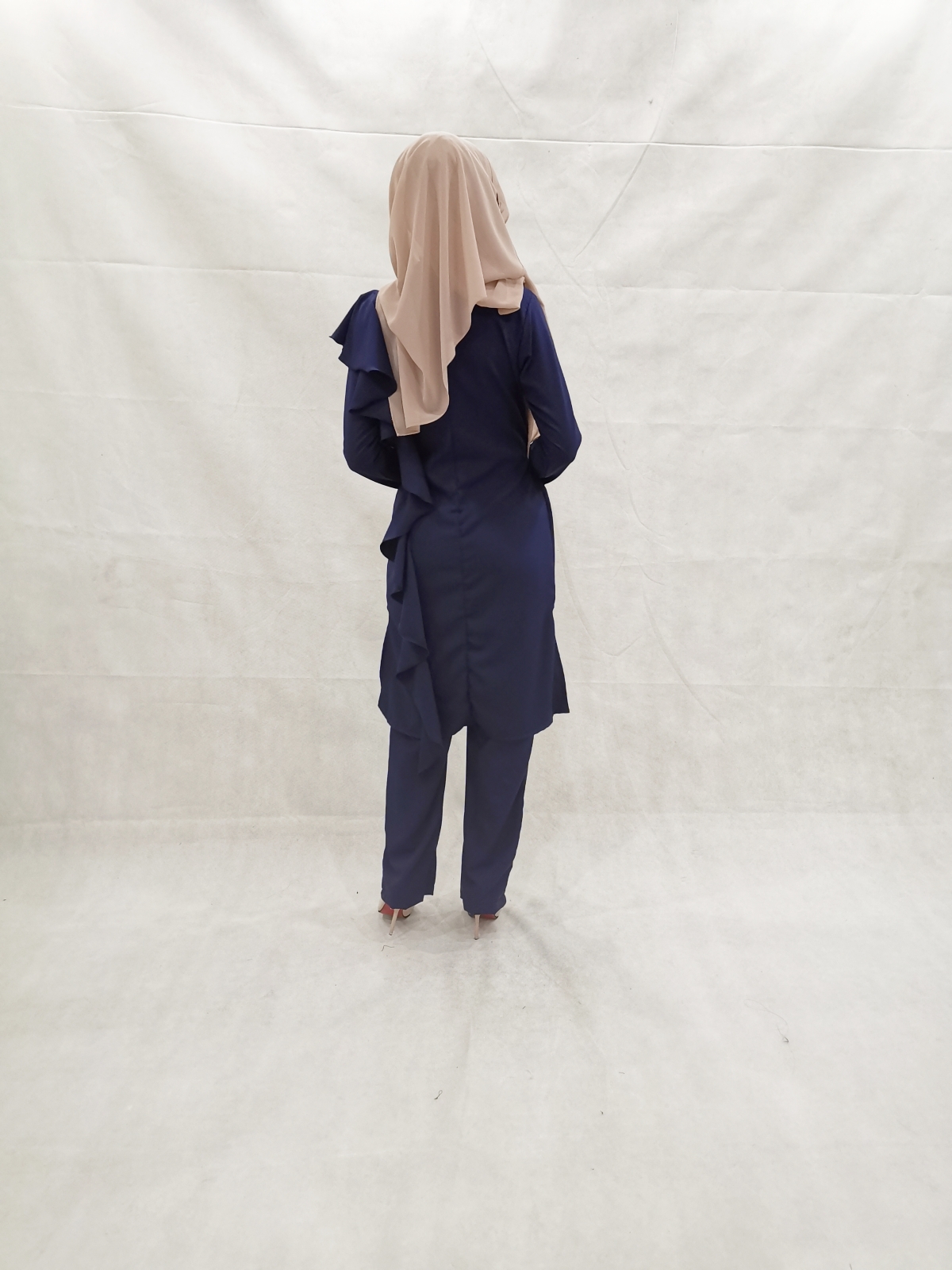 SW5303 NELY TOP & PANTS SET NAVY BLUE