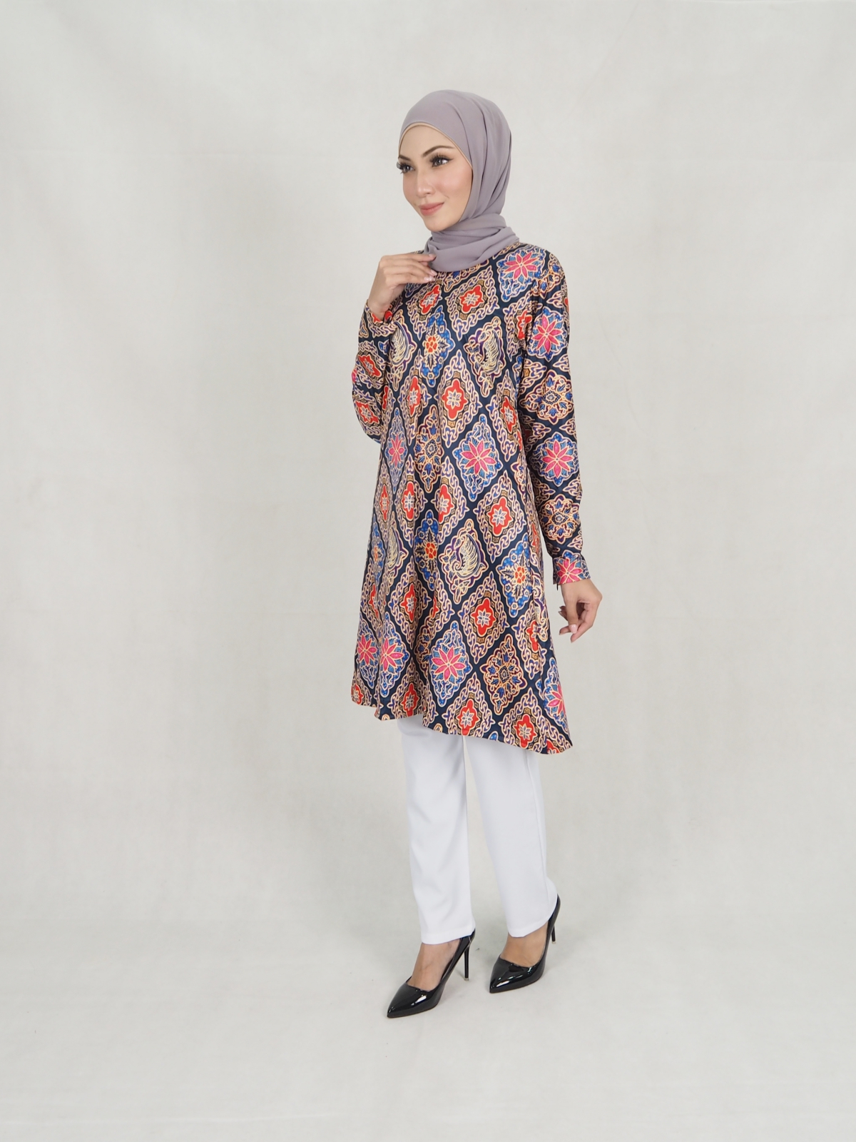 SW5305 PRINTED BLOUSE & PANTS AS PICTURE