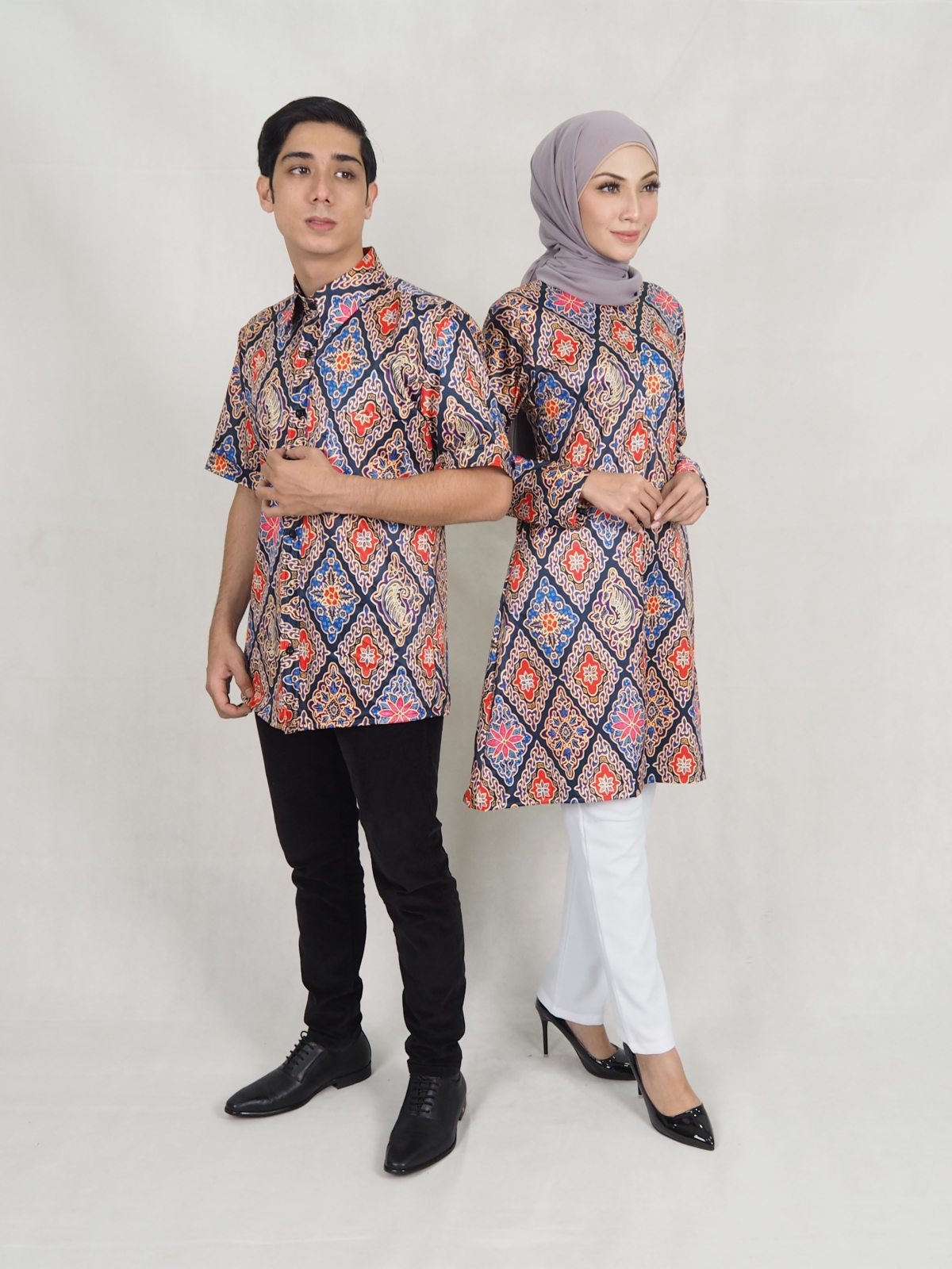 SW5305 PRINTED BLOUSE & PANTS AS PICTURE