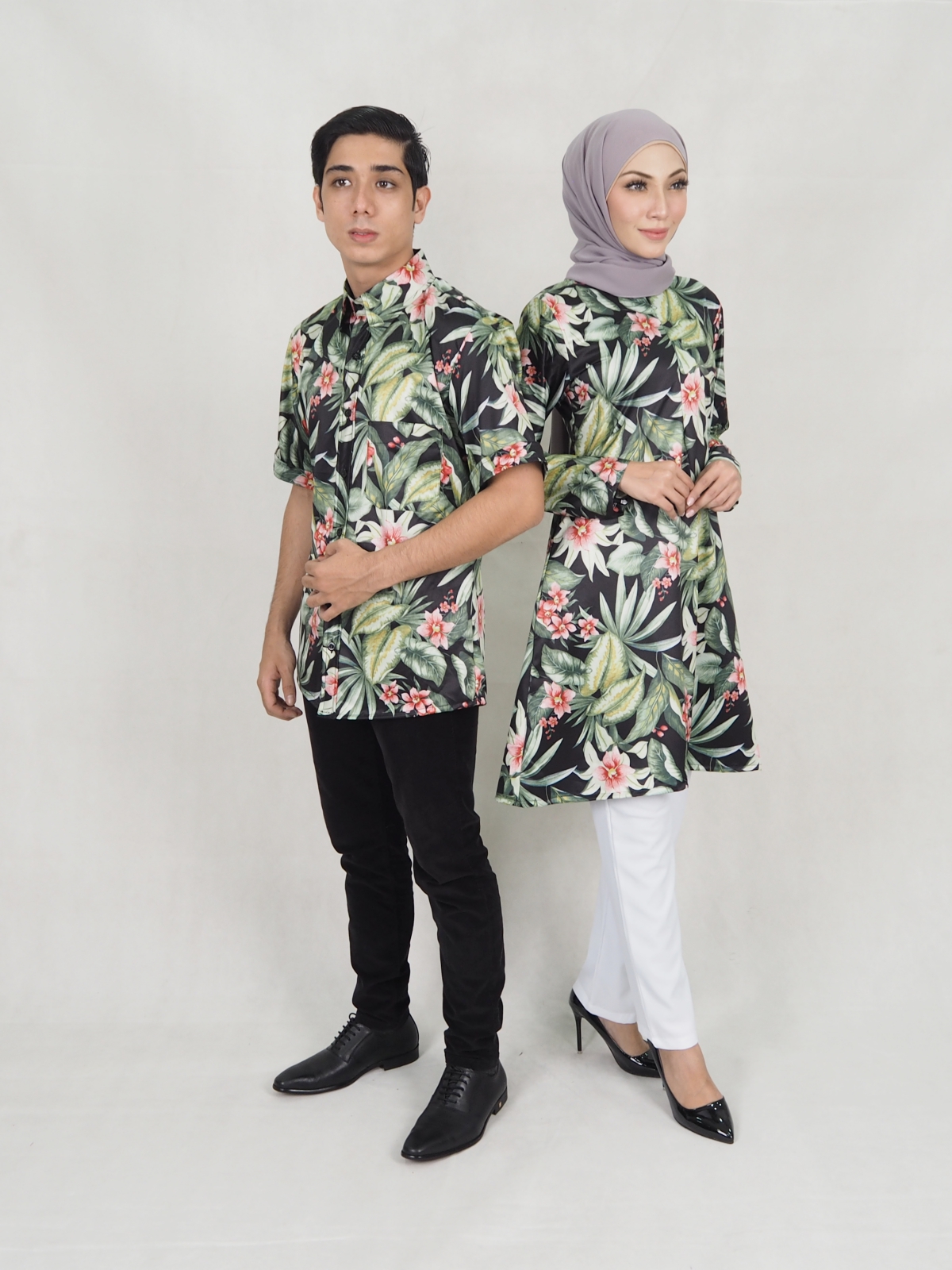 SW5305 PRINTED BLOUSE & PANTS GREEN