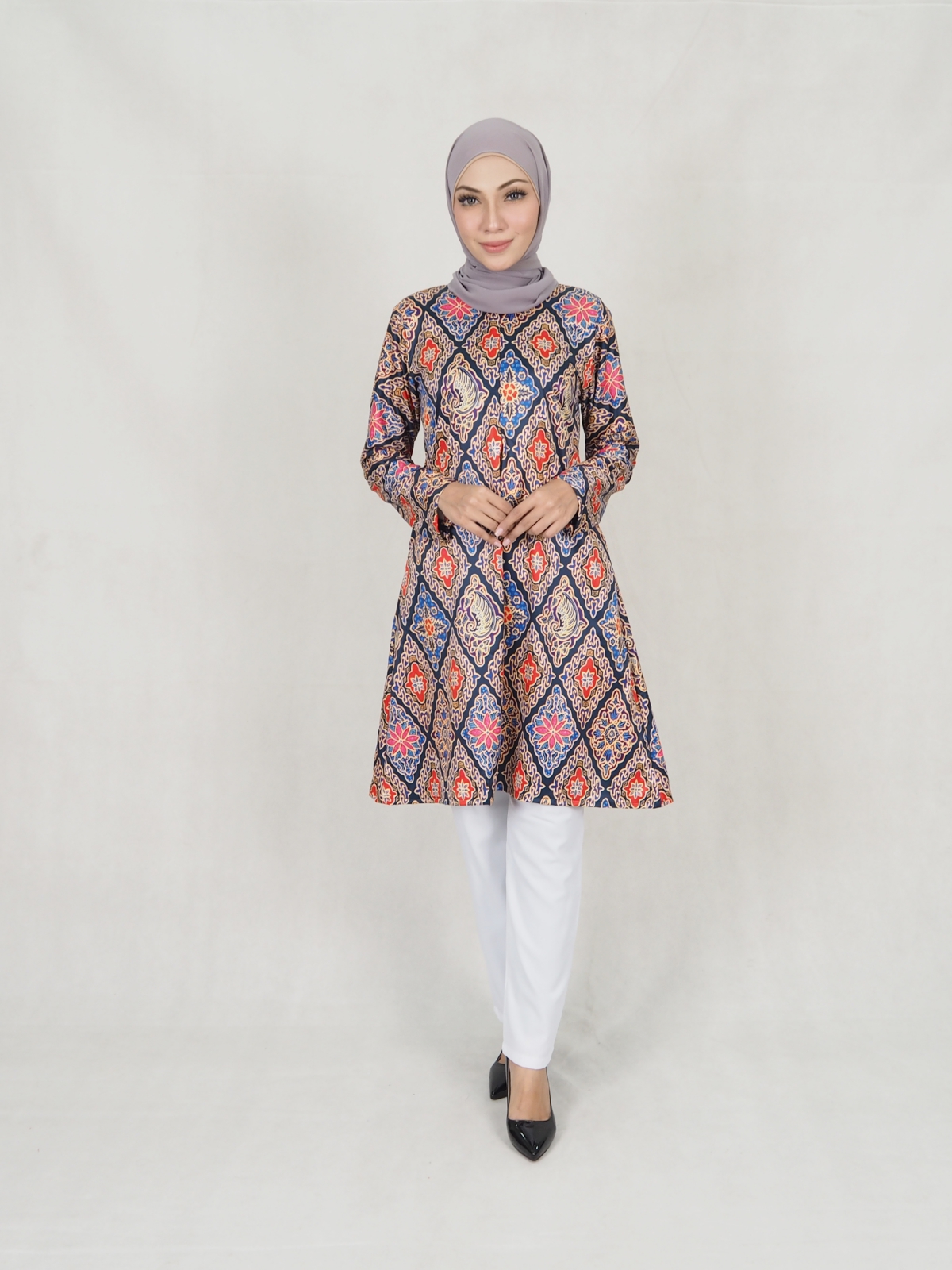 SW5305 PRINTED BLOUSE & PANTS AS PICTURE